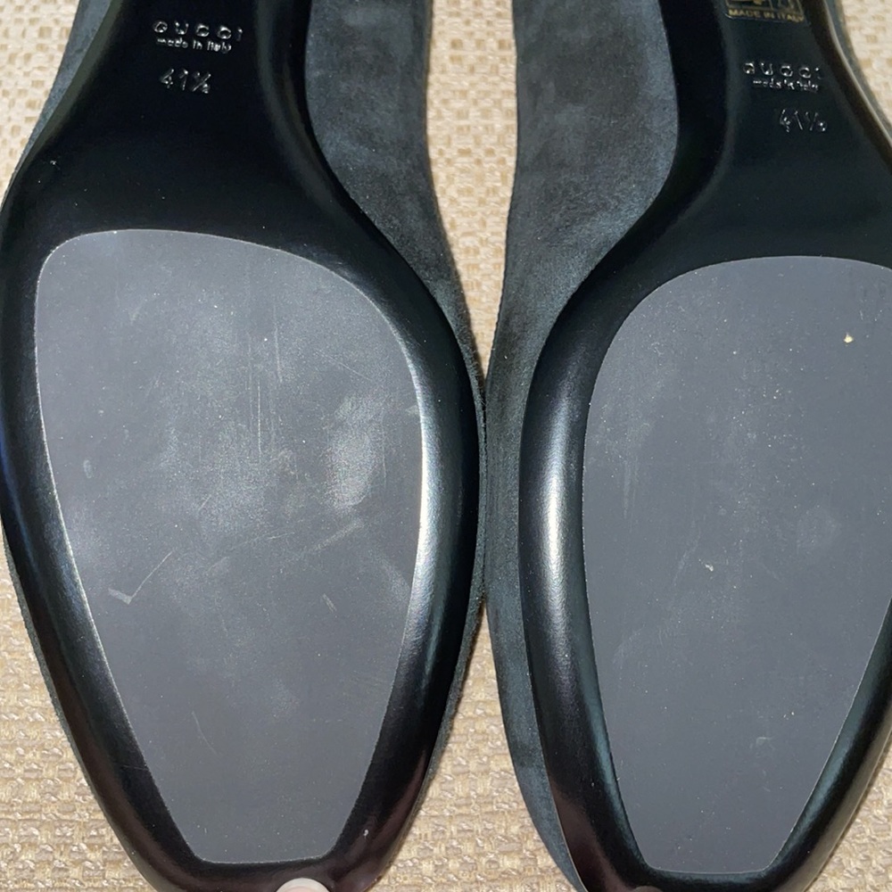 New Authentic gucci Horsebit suede heel - Picture 9 of 16